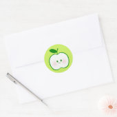 Sticker Rond Cute pomme (Enveloppe)