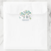 Sticker Rond Cute printemps Mason Jars Jardin Mariage (Sac)