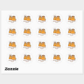 Sticker Rond Cute Ramadan Moubarak pour vous (Feuille)
