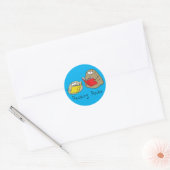 Sticker Rond Cute Reading Rocks Librairie Book Lovers (Enveloppe)