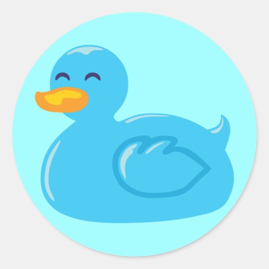 Sticker Rond Cute Rubberducky (Devant)