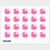 Sticker Rond Cute Rubberducky (Feuille)