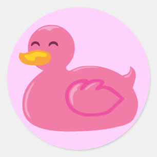 Sticker Rond Cute Rubberducky