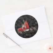 Sticker Rond Cute semi-cabine (Enveloppe)