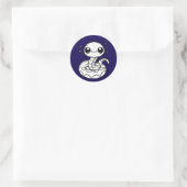 Sticker Rond Cute serpent (Sac)