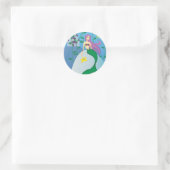 Sticker Rond Cute sirène (Sac)