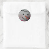 Sticker Rond Cute Snowman (Sac)
