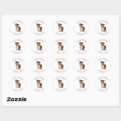 Sticker Rond Cute Squirrel Kindergarten Graduation (Feuille)