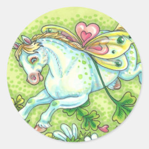 STICKER ROND CUTE ST. LA JOURNÉE DE PATRICK VOLANT IRLANDAIS PO