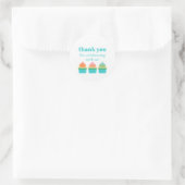 Sticker Rond Cute Thank You Modern Whimsical Birthday  (Sac)