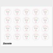 Sticker Rond Cute Tooth Fairy Personnalisable (Feuille)