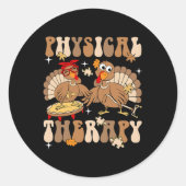 Sticker Rond Cute Turquie Physique Thérapie Pt Pta Automne Ie (Devant)