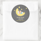 Sticker Rond Cute Twinkle Twinkle Little Star Baby shower (Sac)