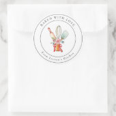 Sticker Rond Cute ustensiles de cuisine Boulangerie (Sac)