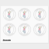 Sticker Rond Cute ustensiles de cuisine Boulangerie (Feuille)