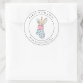 Sticker Rond Cute ustensiles de cuisine Boulangerie (Sac)