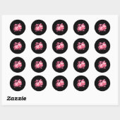 Sticker Rond Cute Valentine Dice 6 7 Plush Hearts Nk Aesthetic  (Feuille)