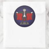 Sticker Rond Cute Vampire/Dracula (Sac)