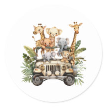 Cute Wild One Safari Jungle Animaux