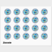 Sticker Rond Cuter than mignon Batman (Feuille)