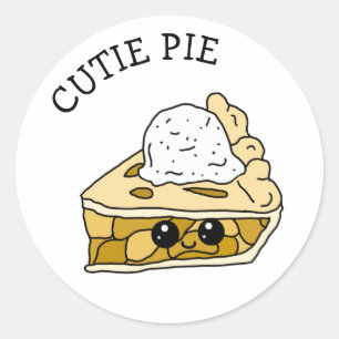 Sticker Rond Cutie Pie Apple Pie Art