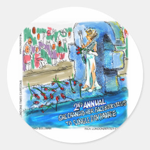 Sticker Rond Cyber Beauté Reine Drôle Dons Cartes Tee - shirts 