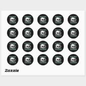 Sticker Rond Cyber Hacker Computer Security Expert Cybersecurit (Feuille)