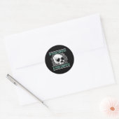 Sticker Rond Cyber Hacker Computer Security Expert Cybersecurit (Enveloppe)