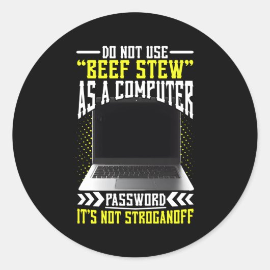 Sticker Rond Cyber-pirate De Sécurité Et Cyber-Professionnel De (Devant)