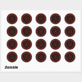STICKER ROND CYBER SECURITY BADGE SEAL (Feuille)