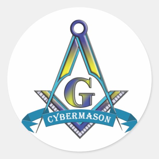 STICKER ROND CYBERMASONS (Devant)