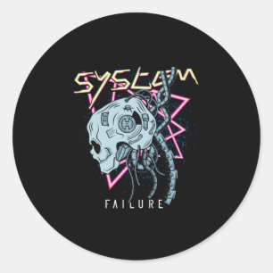 Sticker Rond Cyberpunk