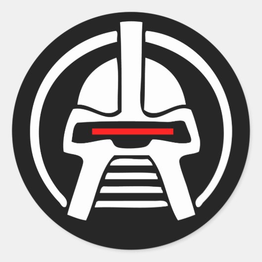 Sticker Rond Cyborg (Devant)