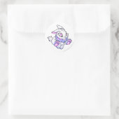 Sticker Rond Cybunny bleu (Sac)