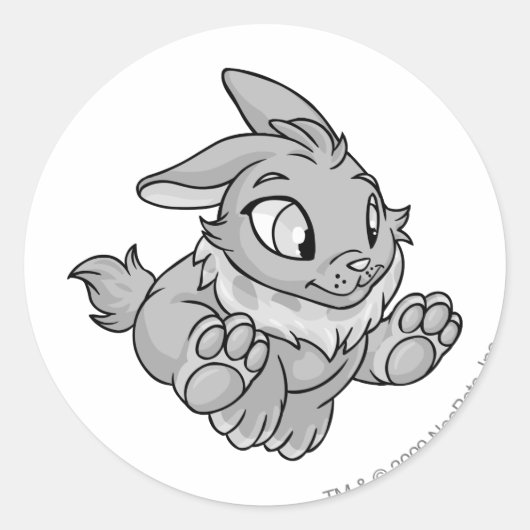 Sticker Rond Cybunny Silver (Devant)
