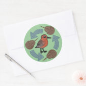 Sticker Rond Cycle de noeud de crabe (Enveloppe)