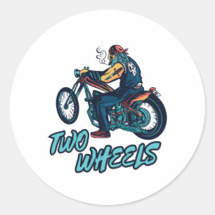 Sticker Rond Cycle moteur de Wheels