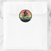 Sticker Rond Cyclisme amusant Cycopath (Sac)