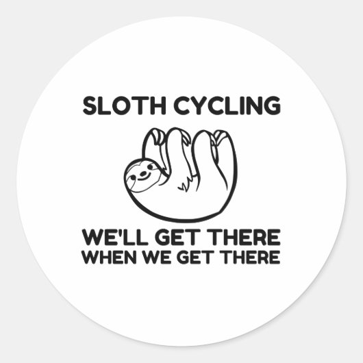 STICKER ROND CYCLISME LENT (Devant)