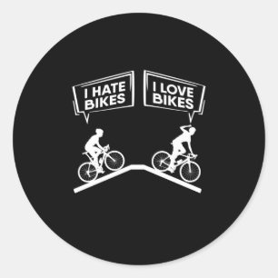 Sticker Rond Cycliste I Love Bikes