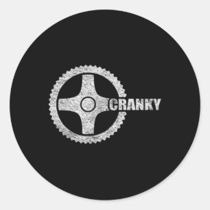 Sticker Rond Cyclistes de Vélo Cyclable Crank de Vélo Irritable