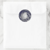 Sticker Rond Cyclones tropicaux (Sac)