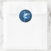 Sticker Rond Cygne sur le lac (Sac)