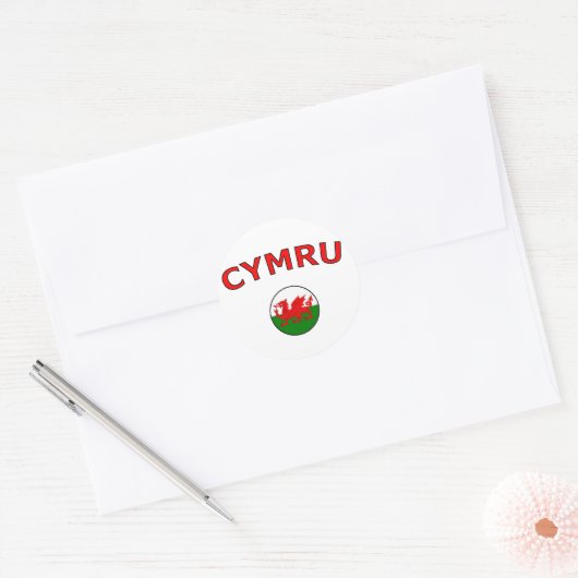 Sticker Rond Cymru (Enveloppe)