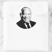 Sticker Rond Cyril Ramaphosa (Sac)