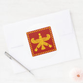 Sticker Rond Cyrus le grand drapeau standard (Enveloppe)