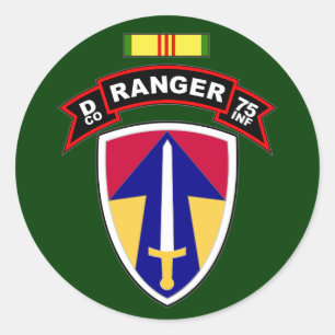 Sticker Rond D Co, soixante-quinzième régiment d'infanterie -