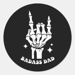 Sticker Rond D Dads Club Fête des pères Drôle Mots Tendance Sur