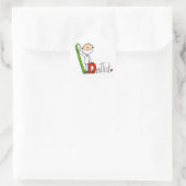 Sticker Rond D est pour Dentiste (Sac)