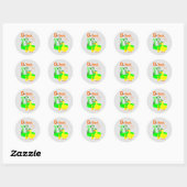 Sticker Rond D Pour Canard (Feuille)